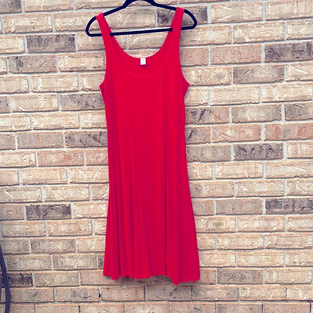 Old Navy Red Casual Sleeveless Midi Dress